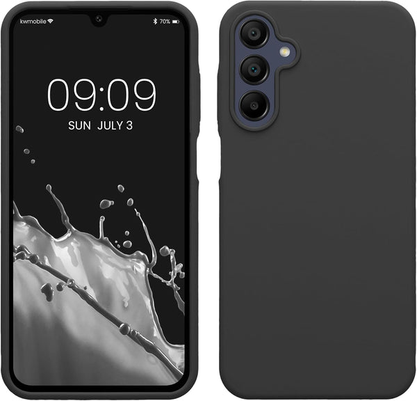KW Samsung Galaxy A15 4G / A15 5G Θήκη Σιλικόνης Rubberized TPU - Dark Grey