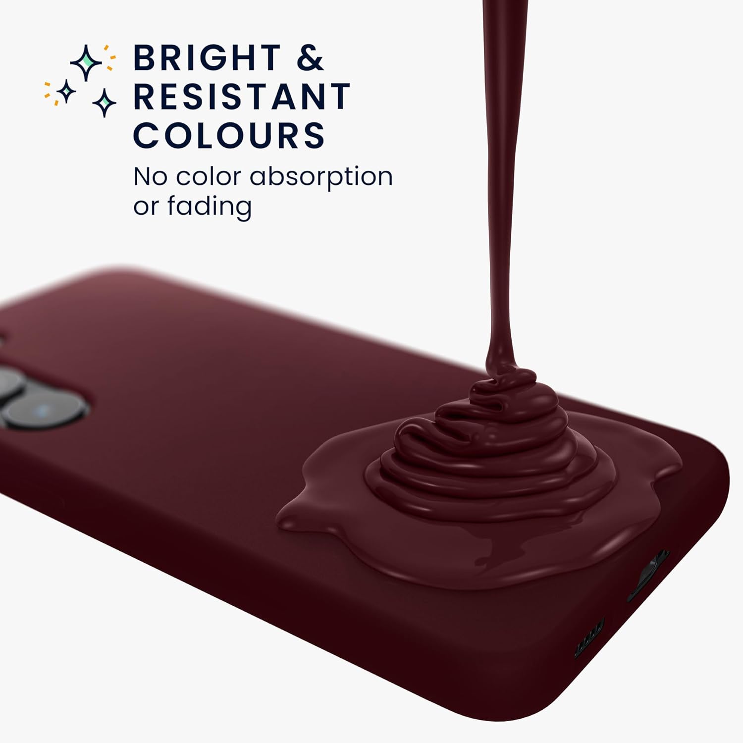 KW Samsung Galaxy S24 Θήκη Σιλικόνης Rubberized TPU - Bordeaux Purple