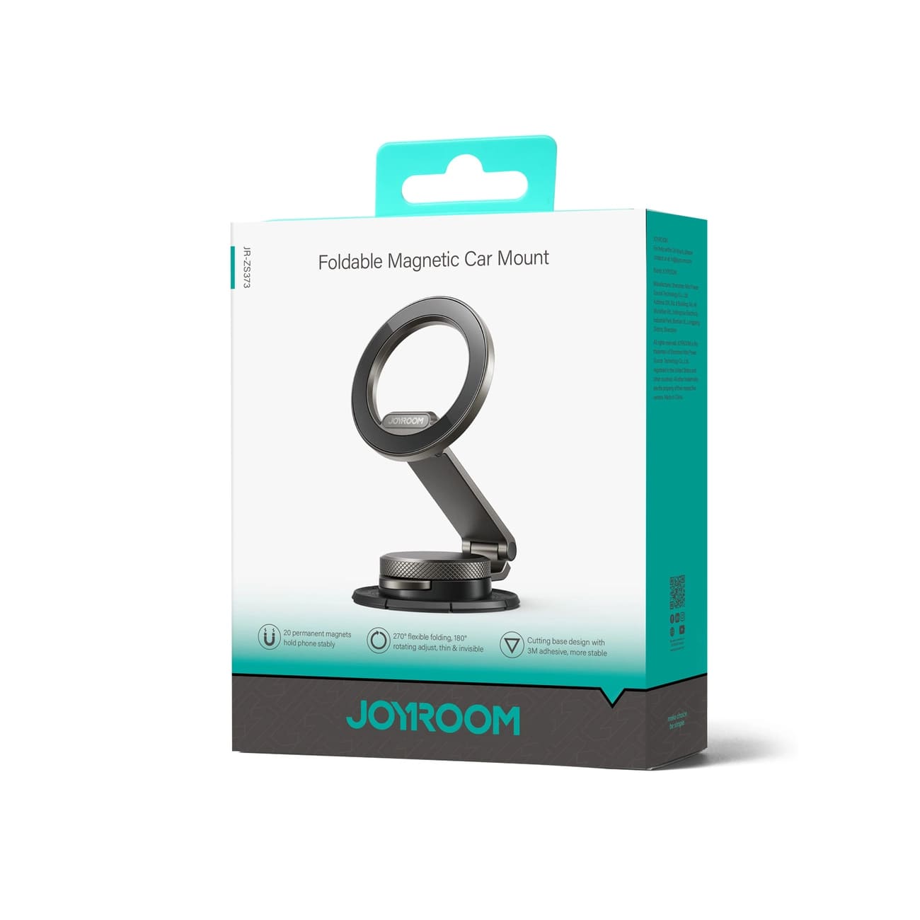 Joyroom Universal Αναδιπλούμενη Μαγνητική Βάση για το Ταμπλό του Αυτοκινήτου - Grey - JR - ZS373