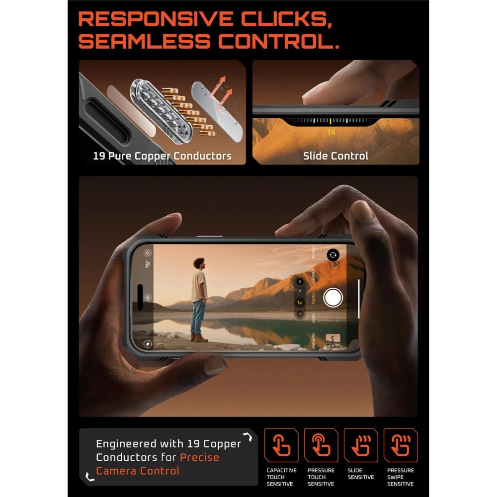 Supcase iPhone 17 Pro - UB Grip Mag - Σκληρή Θήκη με MagSafe και Stand - Desert Gold