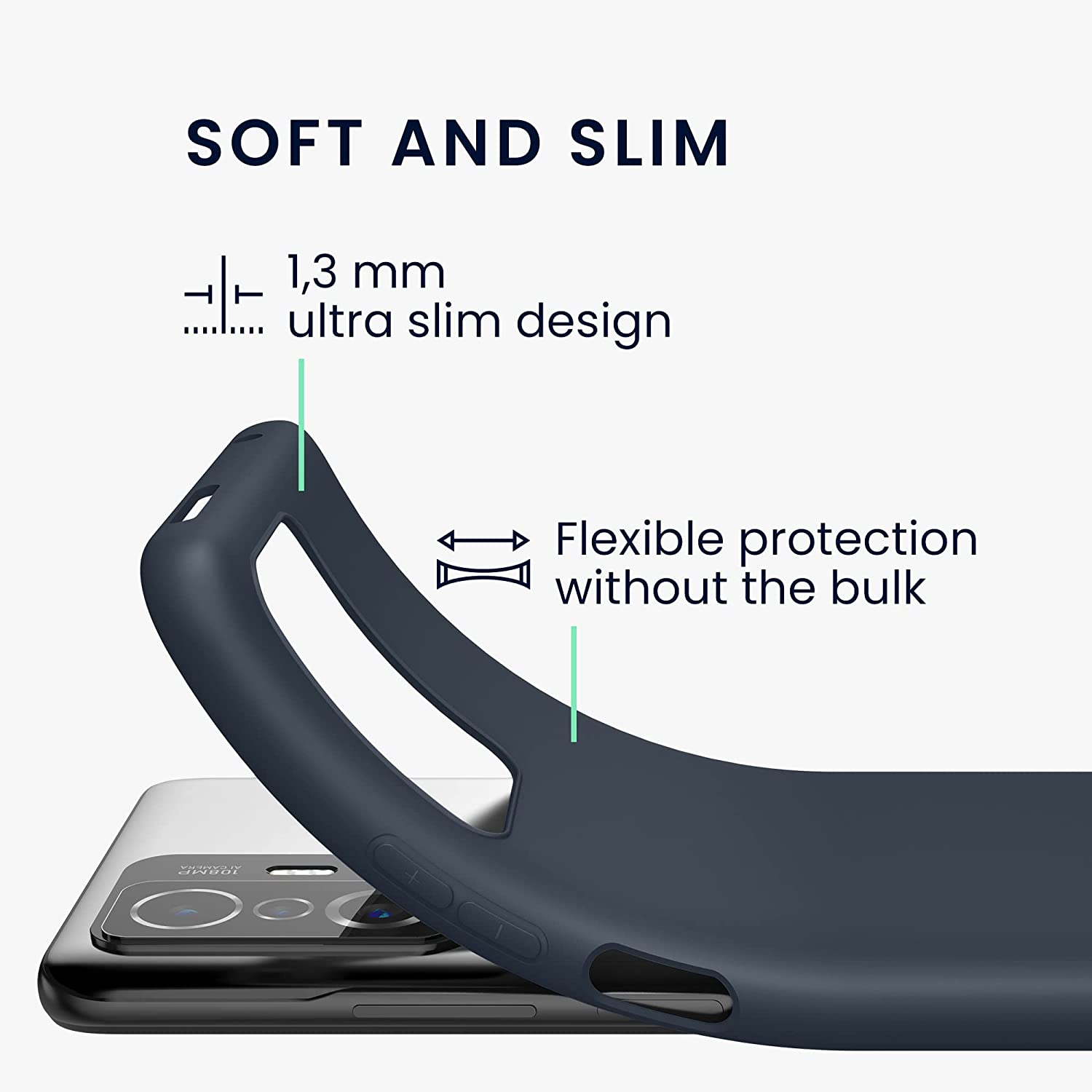 KW Xiaomi 11T / 11T Pro Θήκη Σιλικόνης TPU - Blueberry Blue - 56245.186