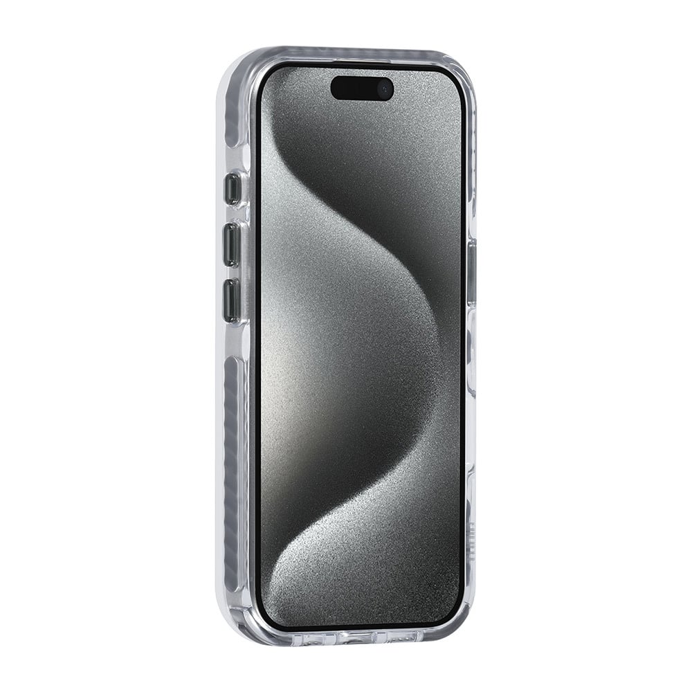Tuniq iPhone 16 Pro - MagSafe Σκληρή Θήκη με Πλαίσιο Σιλικόνης και Λουράκι - Διάφανη / Grey