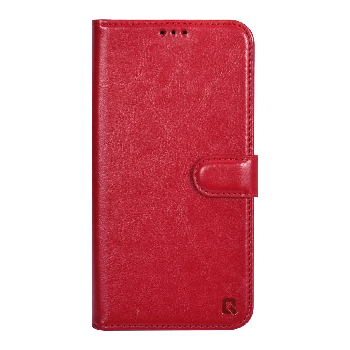 Tuniq iPhone 15 Plus / 14 Plus - Θήκη Πορτοφόλι Stand από Δερματίνη - Κόκκινη