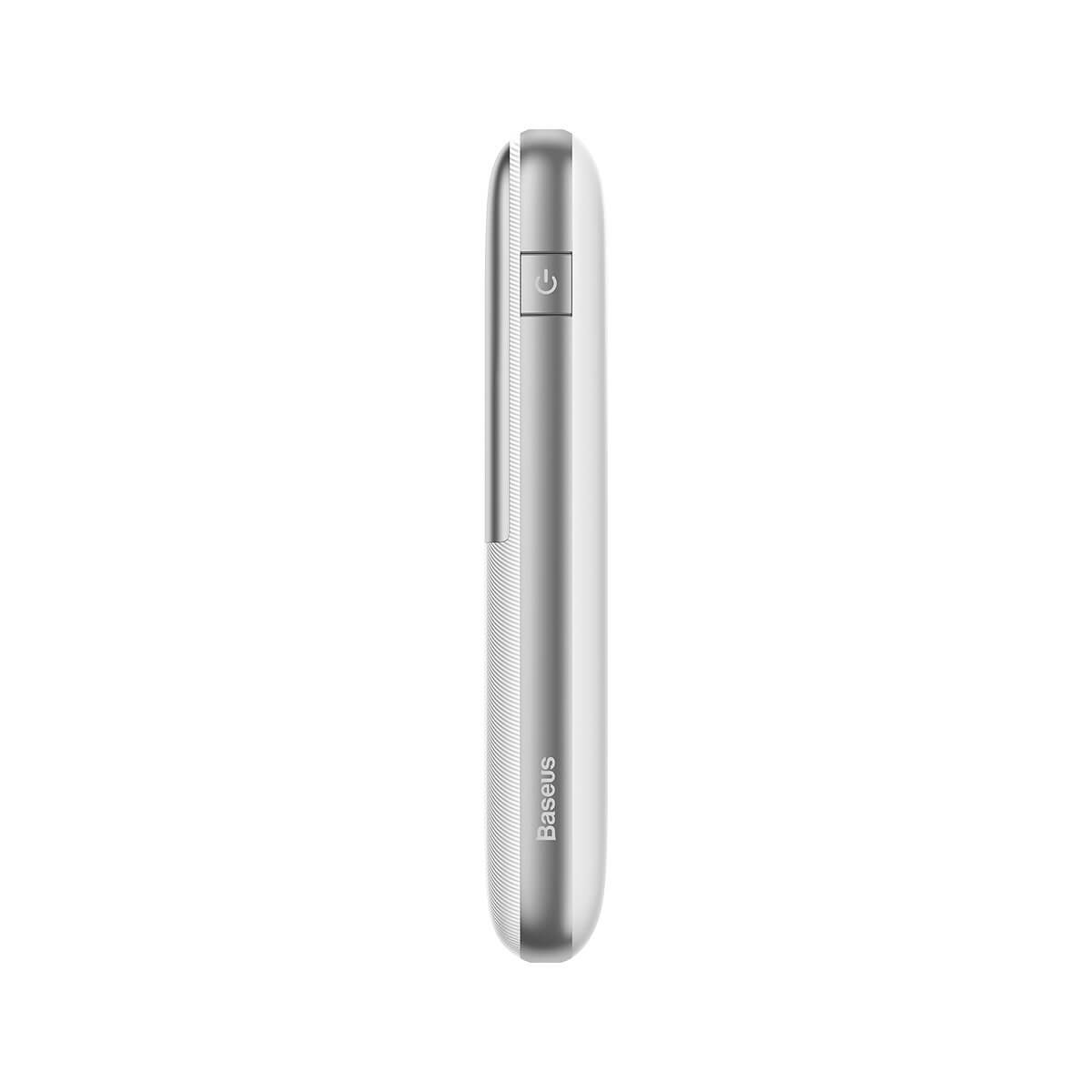 Baseus Bipow Pro 22.5W Power Bank 10000mAh 3Α με 2 Θύρες USB και 1 Θύρα Type - C - White - PPBD040002