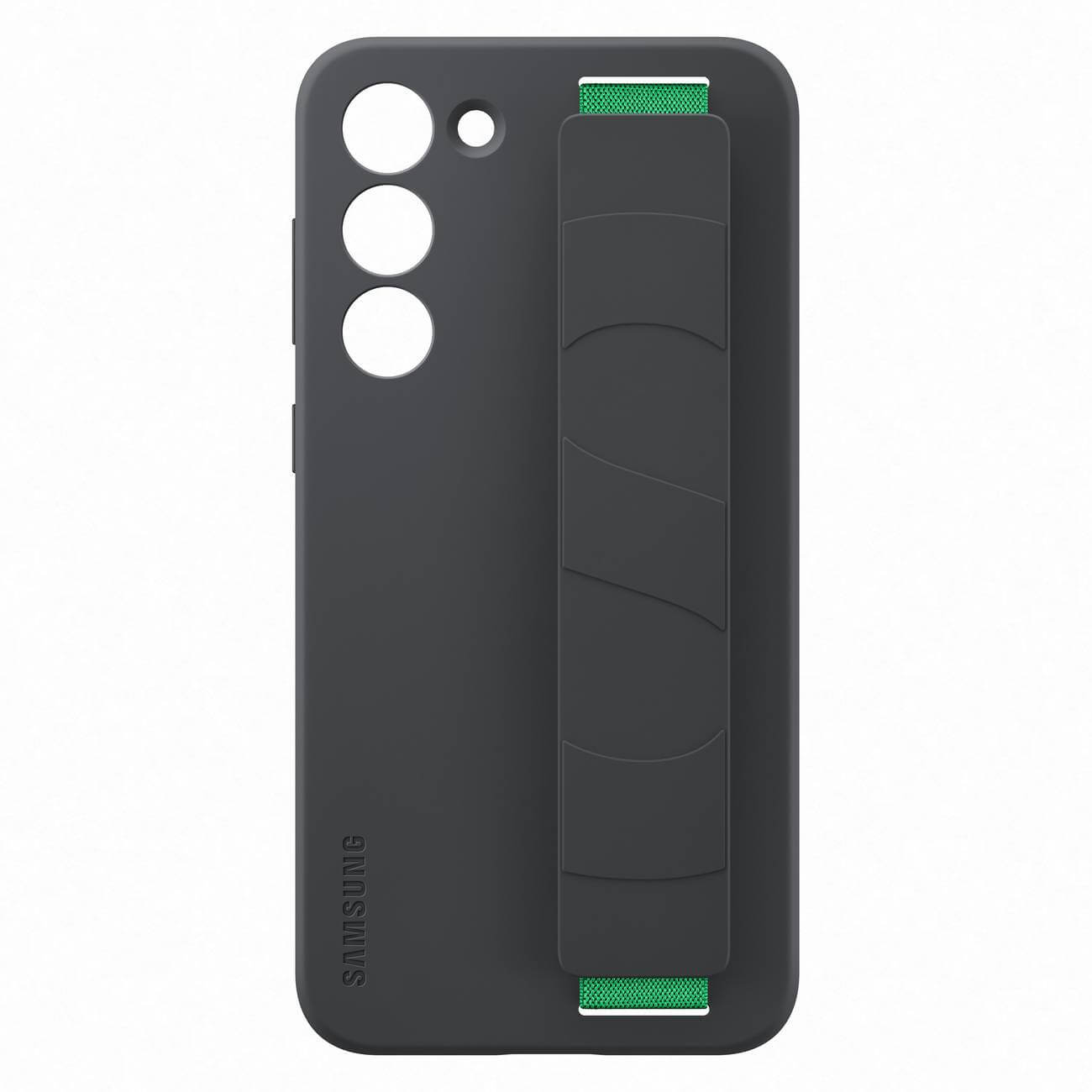 Samsung Silicone Grip Cover Samsung Galaxy S23+ Θήκη Σιλικόνης με Finger Holder - Black - EF - GS916TBEGWW