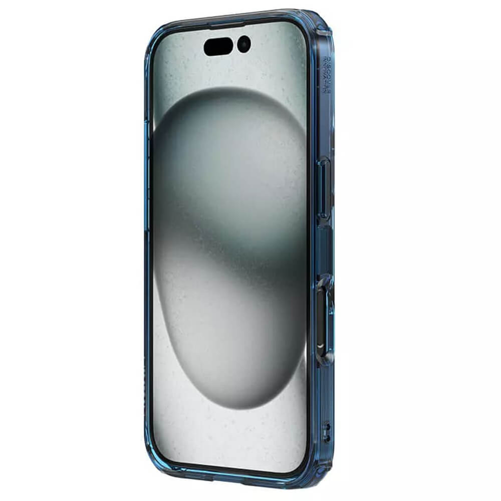 Nillkin iPhone 16 Plus Nature Pro - Σκληρή Θήκη με Πλαίσιο Σιλικόνης - Blue