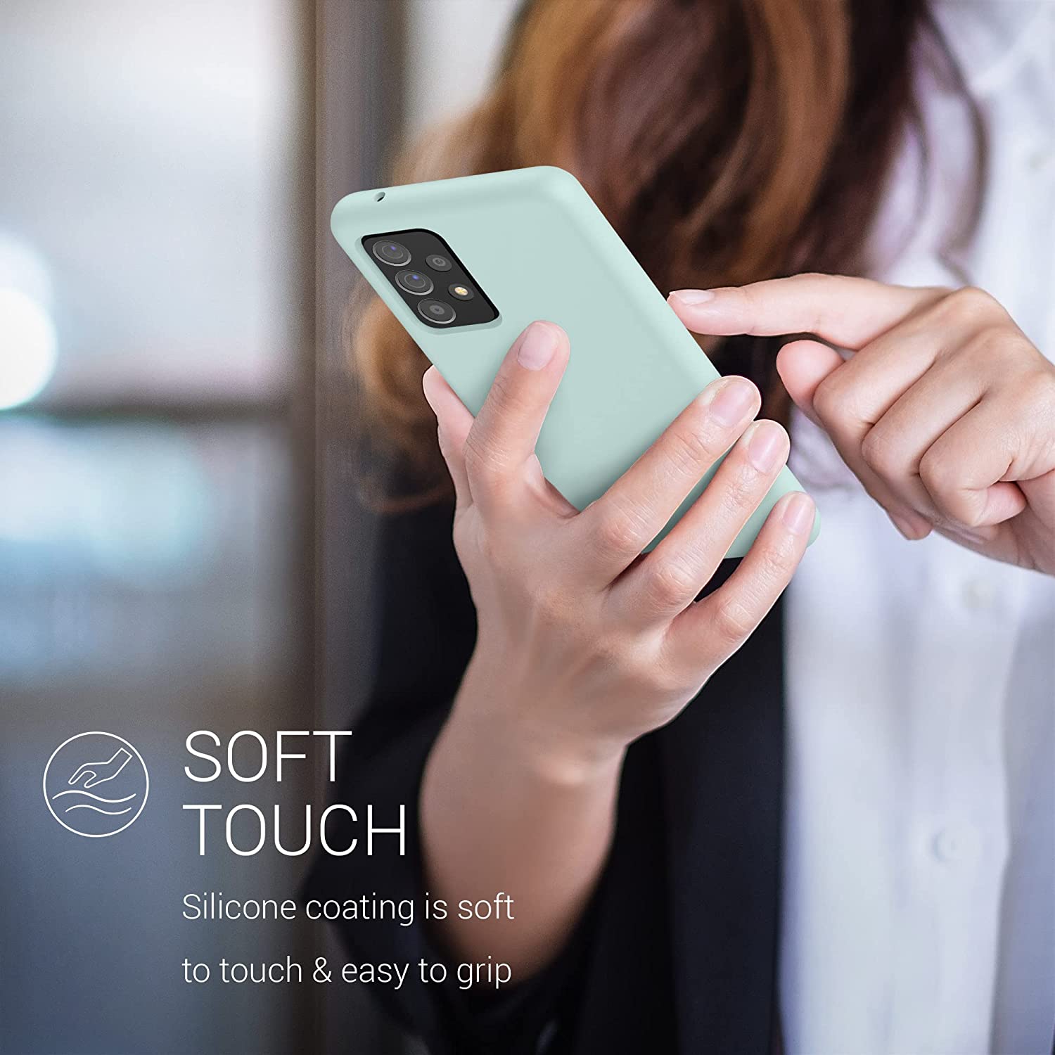 KW Samsung Galaxy A52 / A52 5G / A52s 5G Θήκη Σιλικόνης Rubber TPU - Frosty Mint - 54347.200