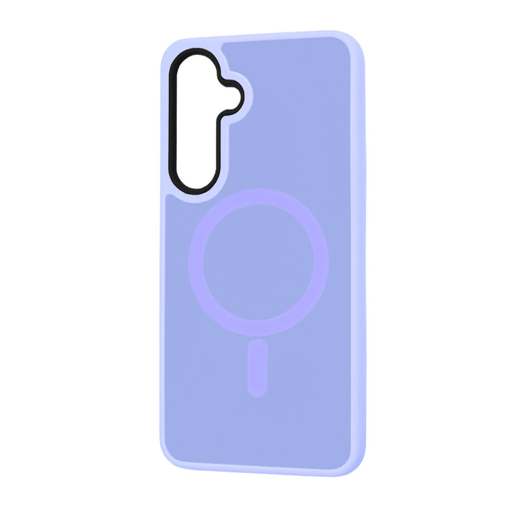 Techsuit Samsung Galaxy S25 - HaloFrost MagSafe Series - Σκληρή Θήκη με Πλαίσιο Σιλικόνης - Light Purple