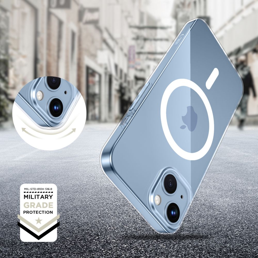 Tech - Protect iPhone 13 / 14 Flexair Θήκη Σιλικόνης TPU με MagSafe - Διάφανη