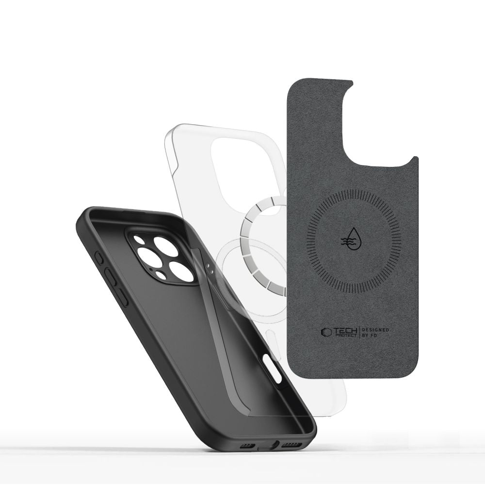 Tech - Protect iPhone 16 Pro Max Liquid Silicone - MagSafe Θήκη Σιλικόνης TPU - Black