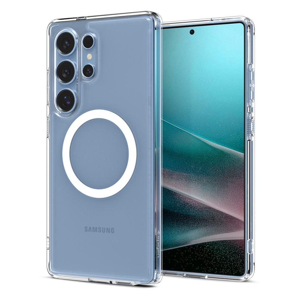 Spigen Samsung Galaxy S25 Ultra - Ultra Hybrid Mag - Σκληρή Θήκη με Πλαίσιο Σιλικόνης Και MagSafe - Clear / White