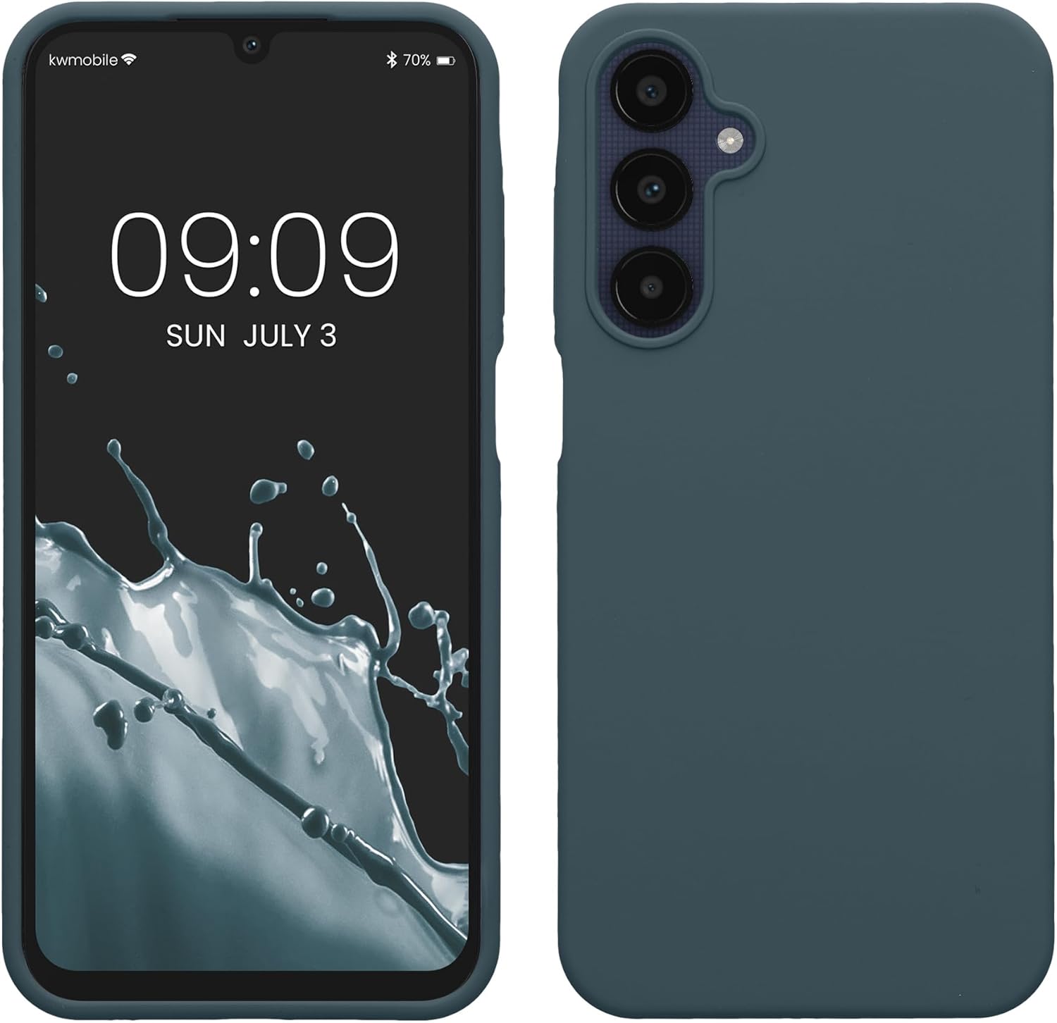 KW Samsung Galaxy A25 5G Θήκη Σιλικόνης Rubberized TPU - Dark Slate