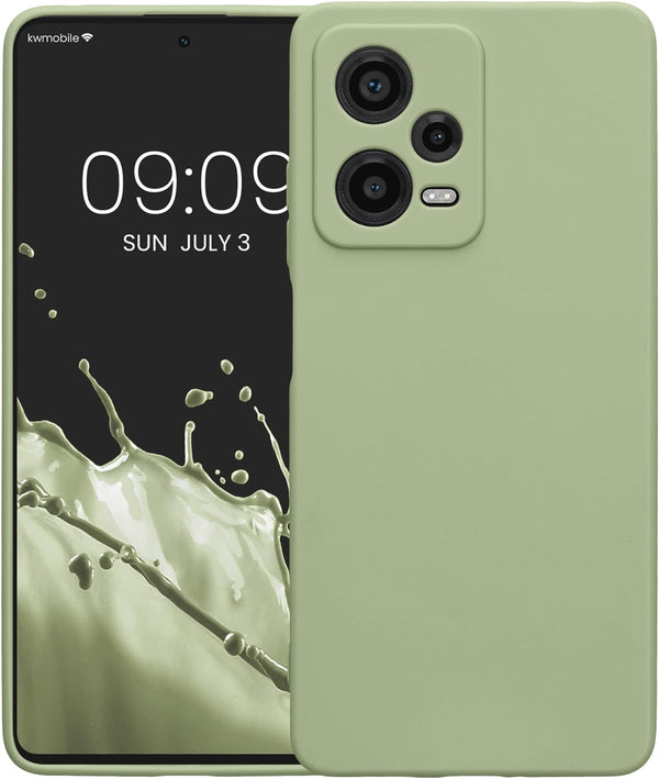 KW Xiaomi Redmi Note 12 Pro+ Θήκη Σιλικόνης TPU - Grey Green