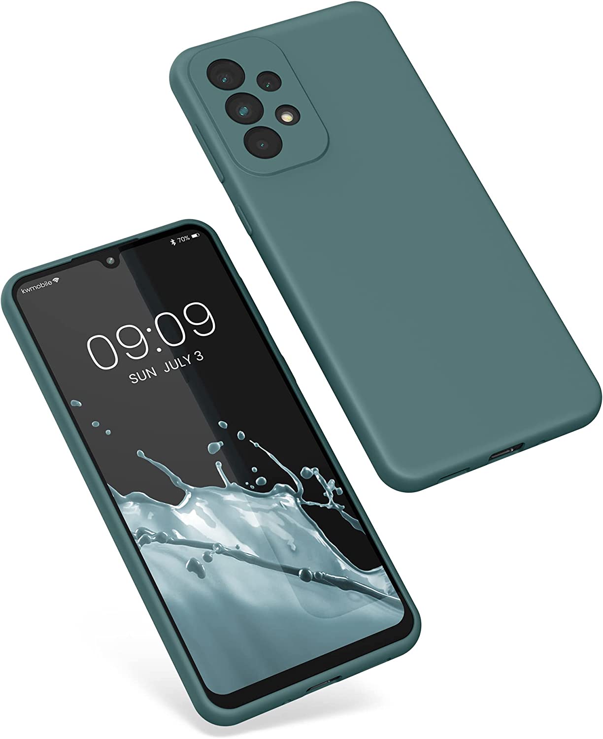KW Samsung Galaxy A33 5G Θήκη Σιλικόνης Rubberized TPU - Arctic Night - 57833.207