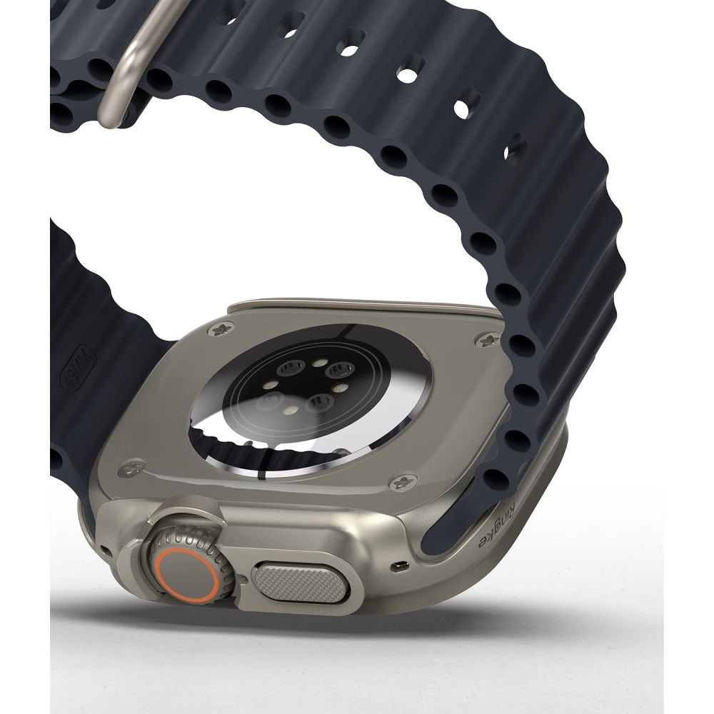 Ringke Θήκη Apple Watch Ultra (1/2/3) - 49mm Slim - 2 Τεμάχια - Διάφανο - Titanium Grey