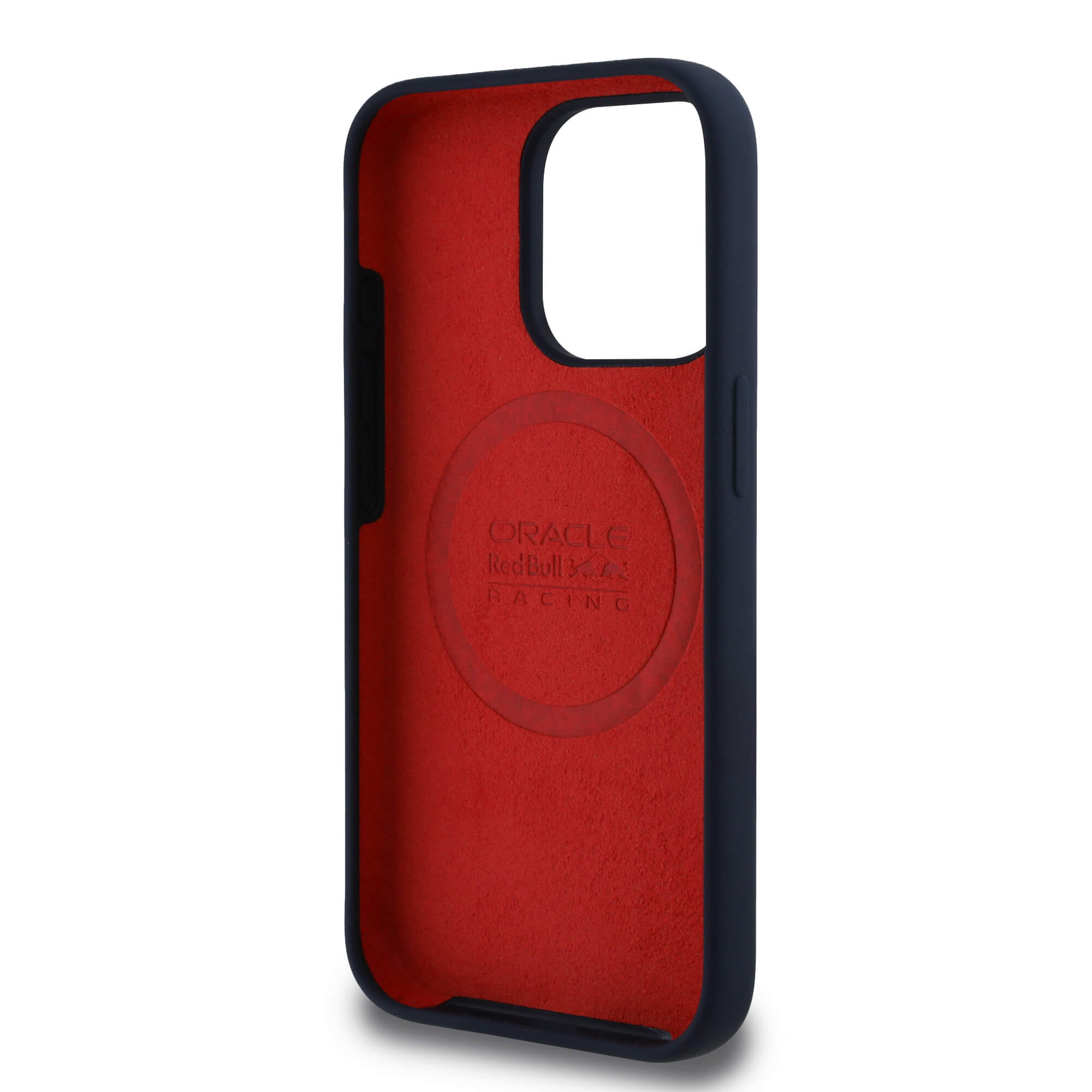 Red Bull iPhone 15 Pro Max - Silicone Horizontal Logo - MagSafe Σκληρή Θήκη με Πλαίσιο Σιλικόνης - Navy - RBHMP15X24SIHSRV