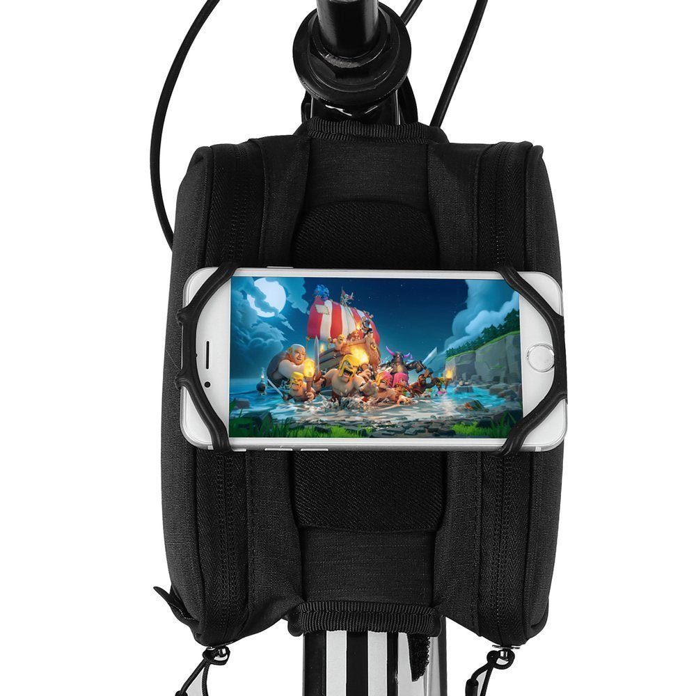 Wozinsky Bike Front Storage Bag - Universal Τσάντα Αποθήκευσης για Ποδήλατο 1,5L - Black - WBB14BK