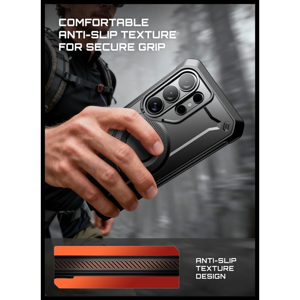 Supcase Samsung Galaxy S26 Ultra - Σκληρή Θήκη MagSafe με Προστασία Οθόνης και Stand - Unicorn Beetle Pro Mag 2 Set - Black