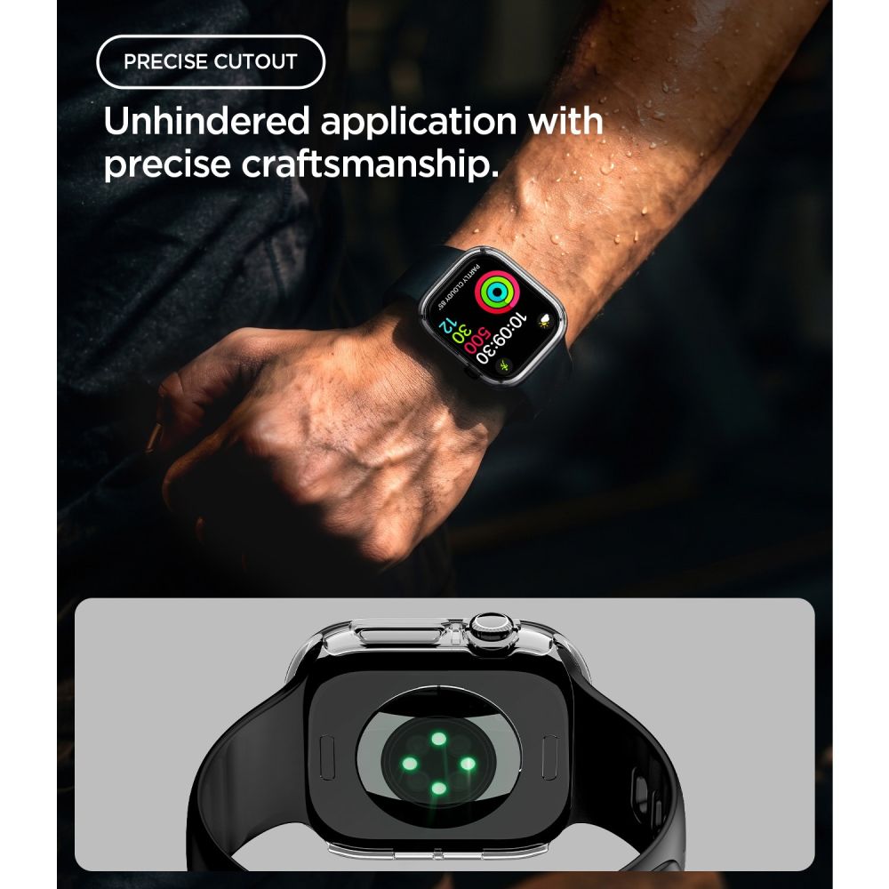 Spigen Θήκη Apple Watch 12 - 46mm Thin Fit - Crystal Clear