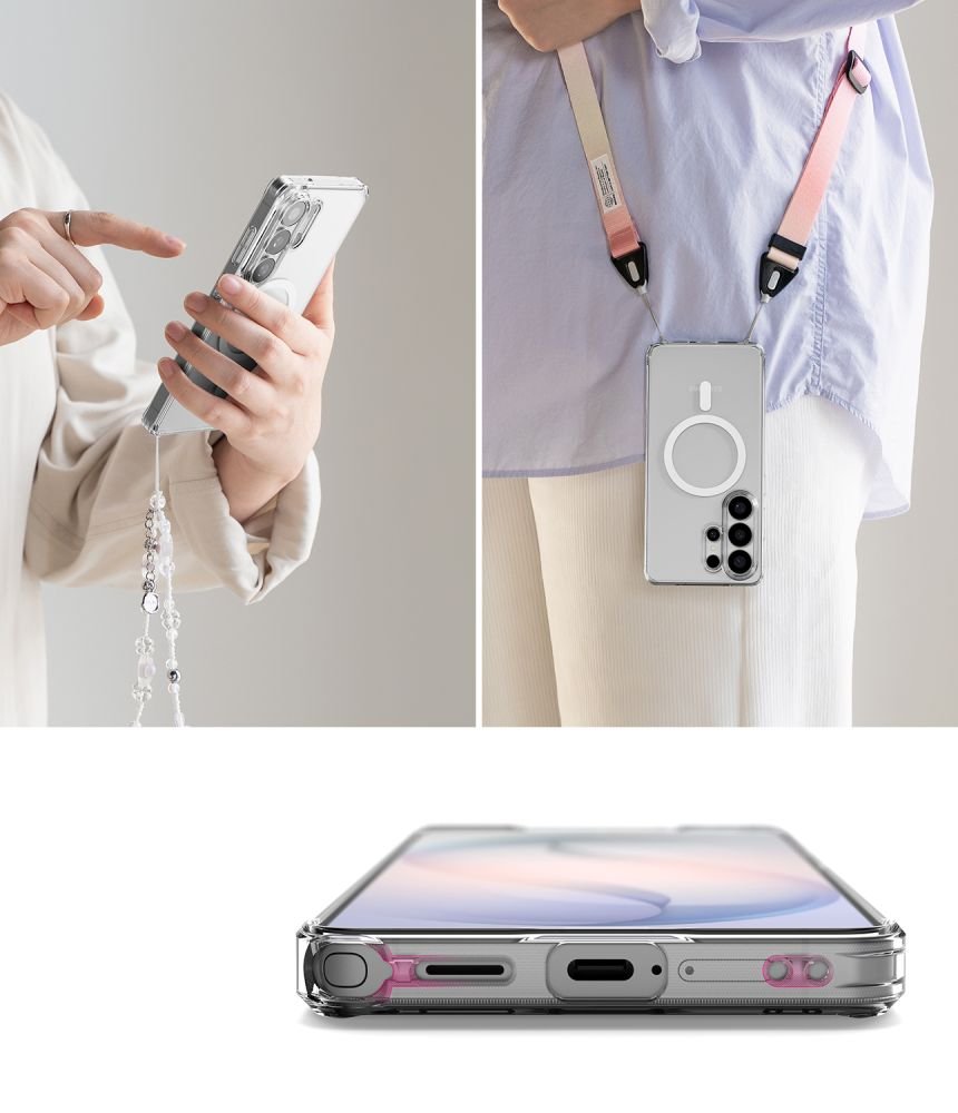 Ringke Samsung Galaxy S26 Ultra - Σκληρή Θήκη με Πλαίσιο Σιλικόνης και MagSafe - Fusion Magnetic - Clear