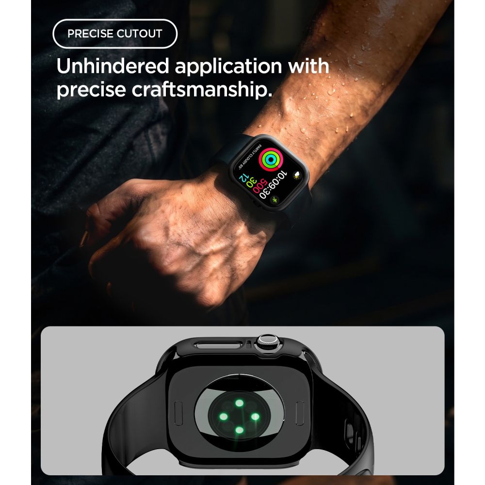 Spigen Θήκη Apple Watch 12 - 46mm Thin Fit - Black