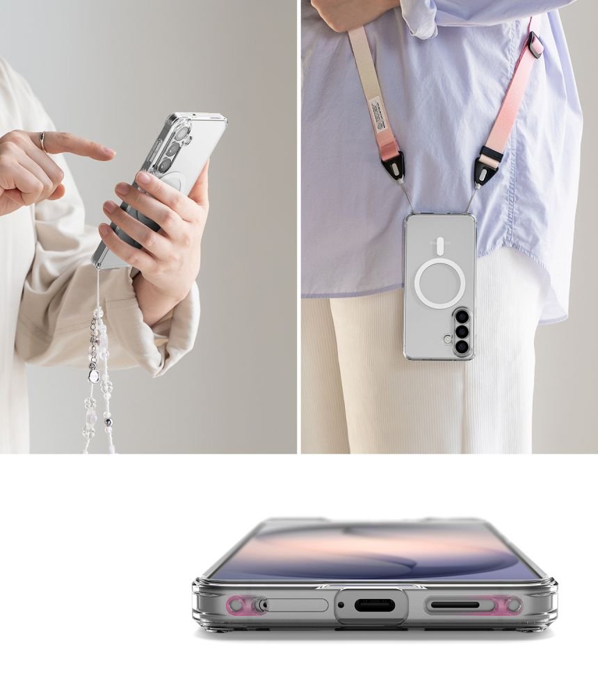 Ringke Samsung Galaxy S26 Plus - Σκληρή Θήκη με Πλαίσιο Σιλικόνης και MagSafe - Fusion Magnetic - Clear