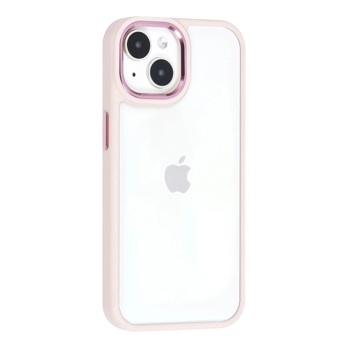 Tuniq iPhone 15 - Σκληρή Θήκη με Πλαίσιο Σιλικόνης - Ροζ / Διάφανο