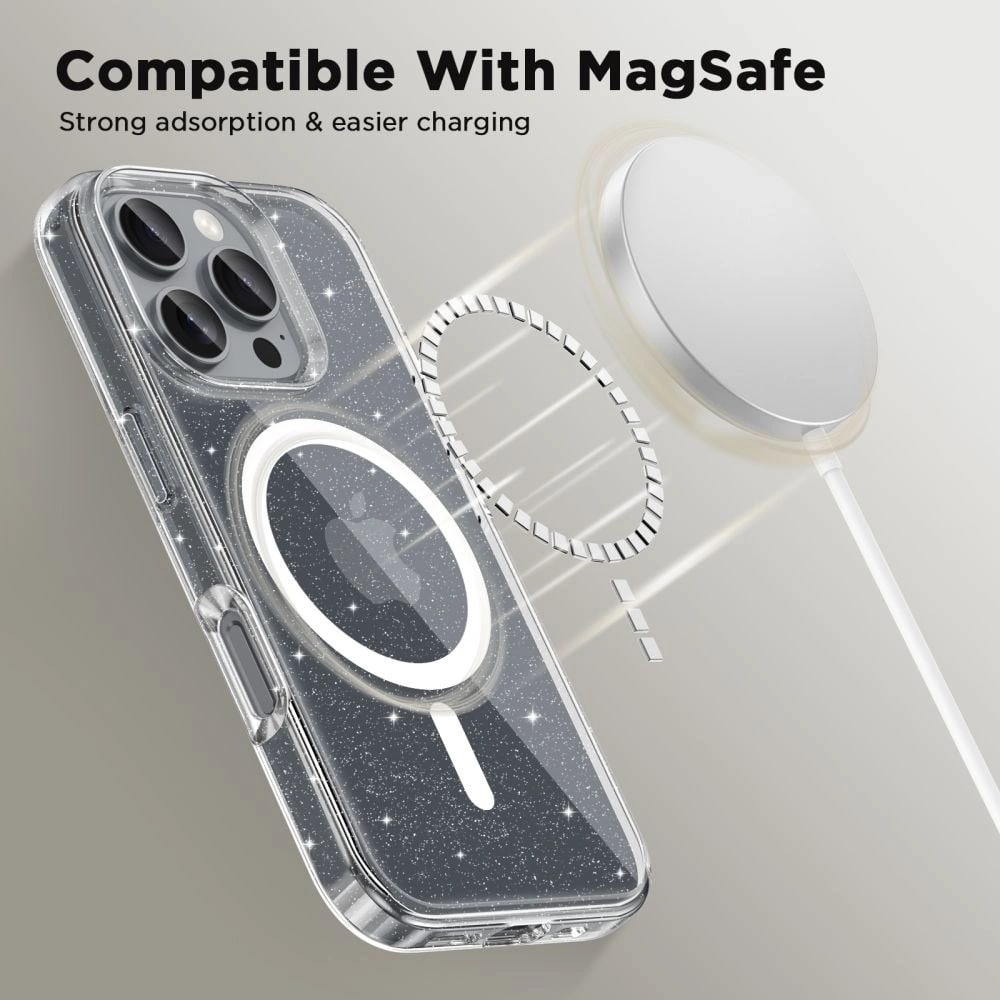 Tech - Protect iPhone 16e Flexair Θήκη Σιλικόνης TPU με MagSafe - Glitter