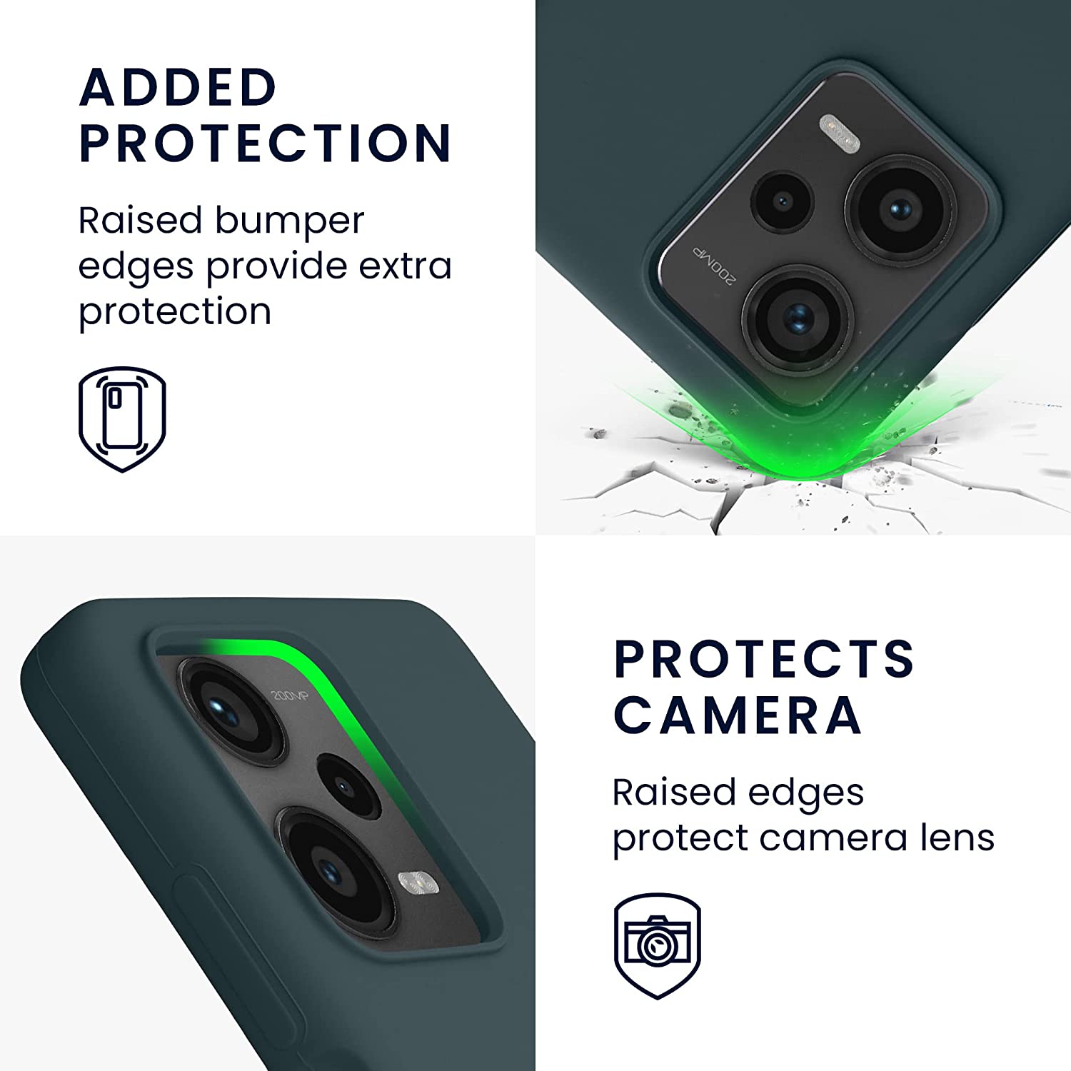 KW Xiaomi Redmi Note 12 Pro+ Θήκη Σιλικόνης Rubberized TPU - Dark Slate - 60691.202