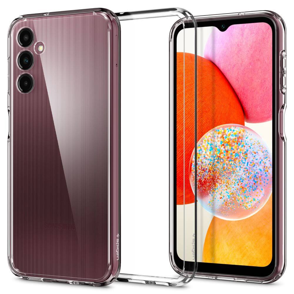Spigen Samsung Galaxy A14 5G Σκληρή Θήκη με Πλαίσιο Σιλικόνης Ultra Hybrid - Crystal Clear