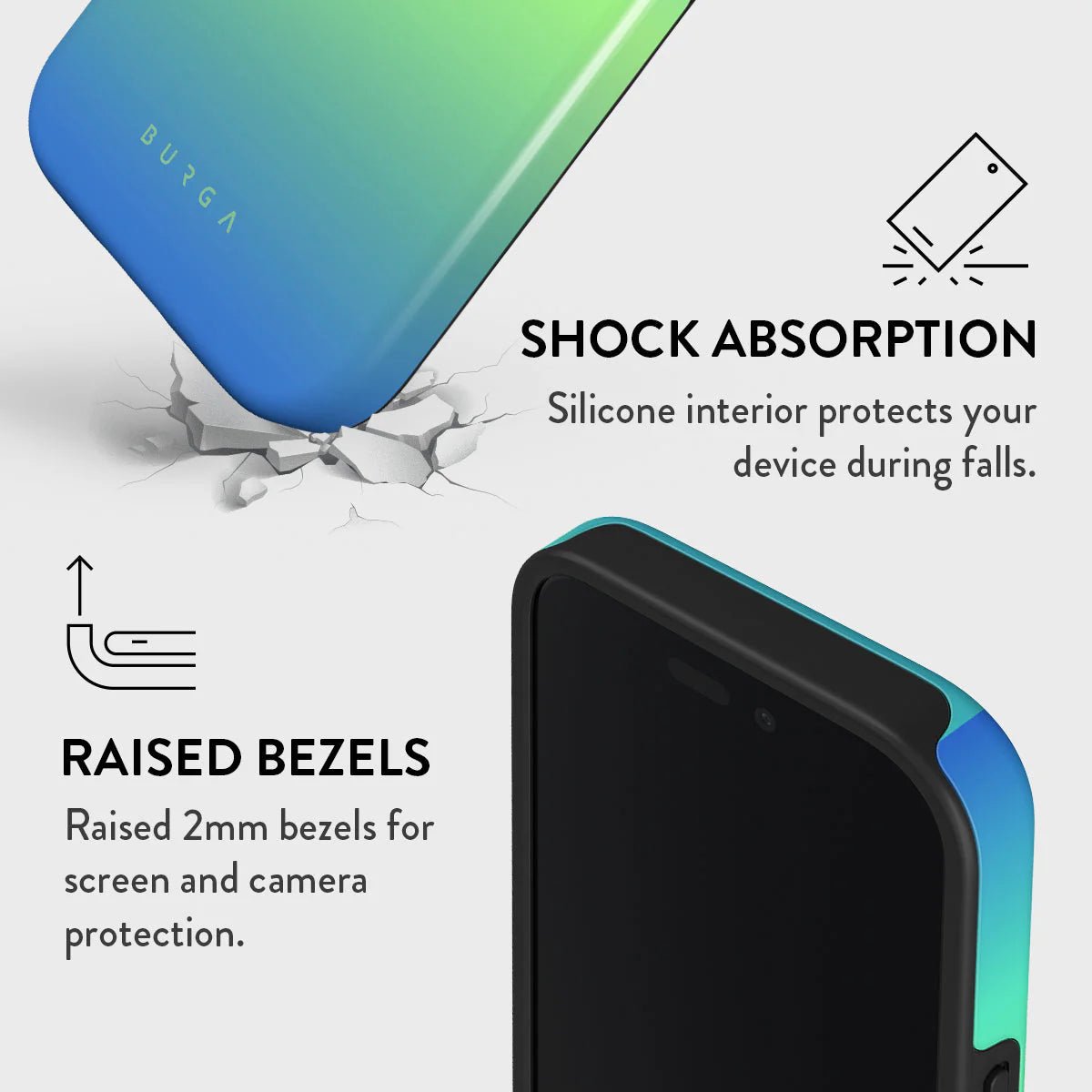 Burga iPhone 16 Fashion Tough MagSafe Σκληρή Θήκη με MagSafe - Horizon