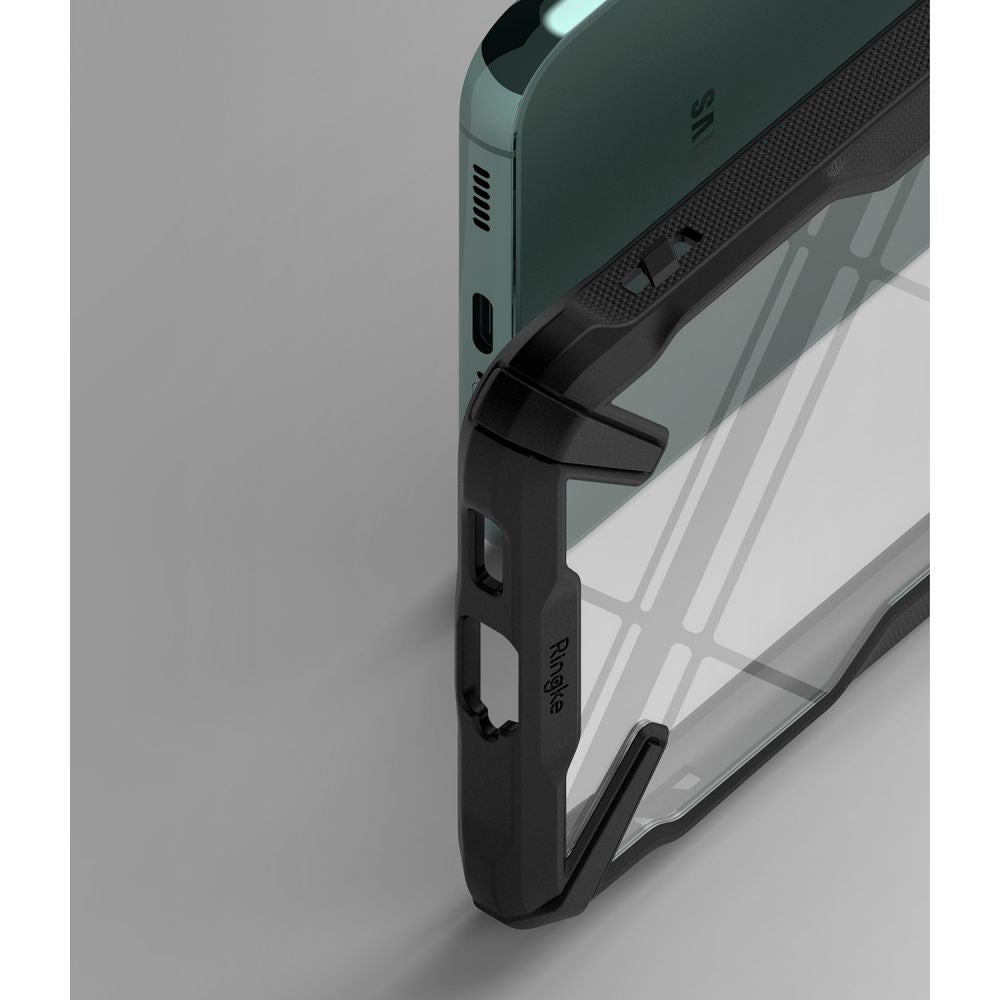 Ringke Samsung Galaxy S22 Plus Fusion X Σκληρή Θήκη με Πλαίσιο Σιλικόνης - Black - Διάφανη