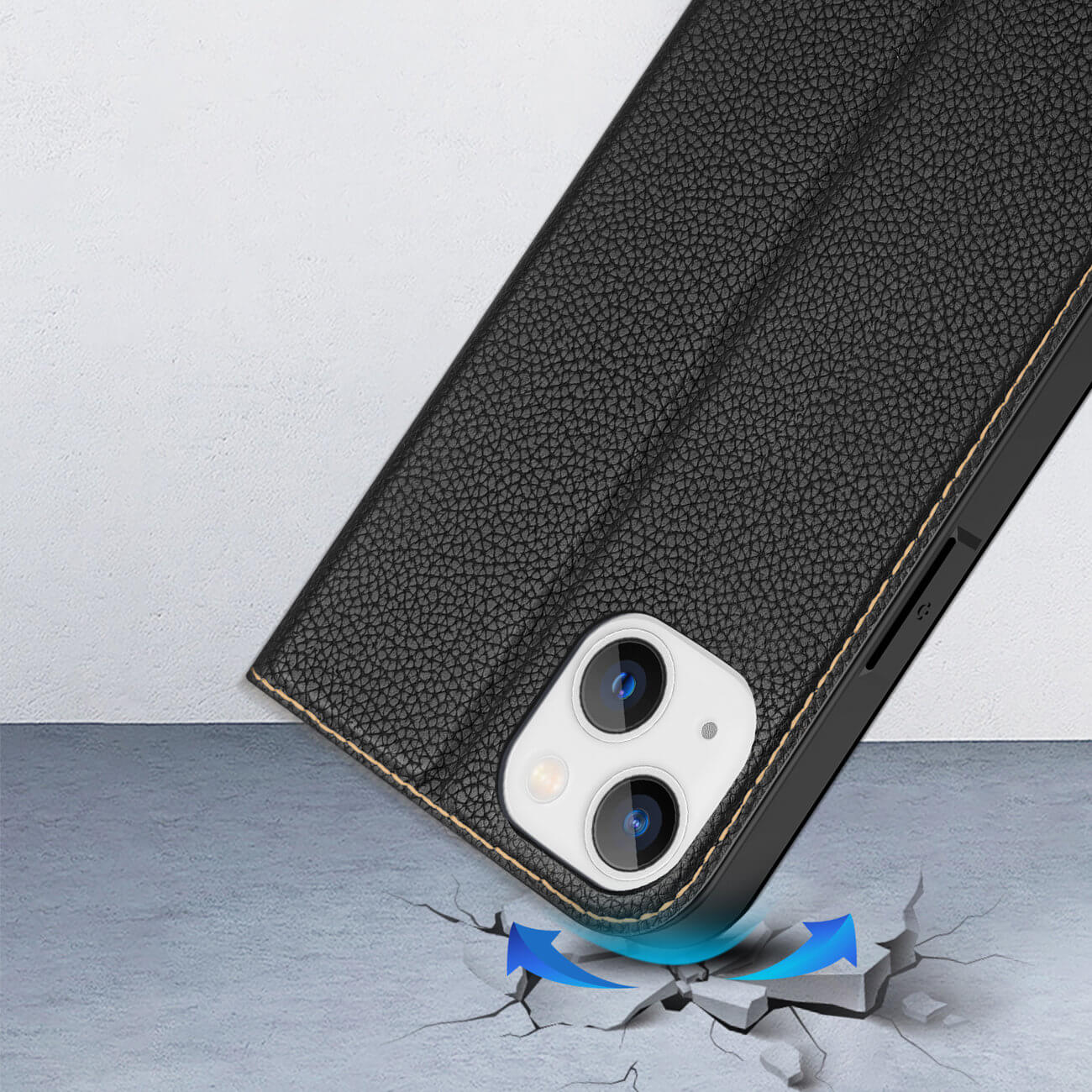 Dux Ducis iPhone 14 Plus Skin X2 Flip Stand Case Θήκη Βιβλίο - Black