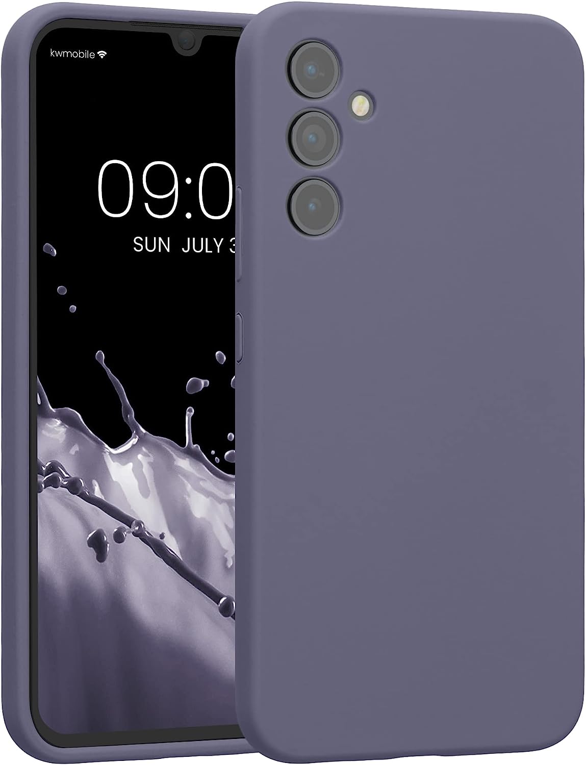 KW Samsung Galaxy A34 5G Θήκη Σιλικόνης Rubber TPU - Matte Lavender Grey - 60807.136