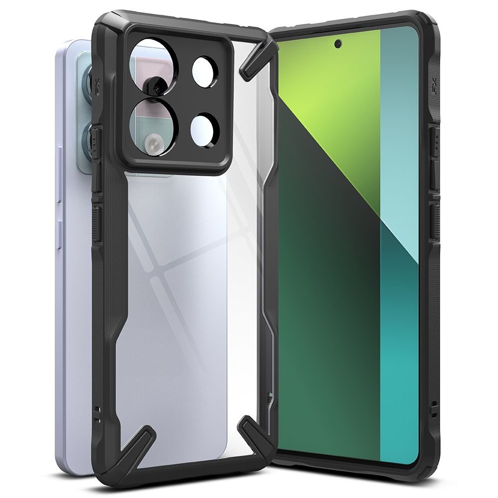 Ringke Xiaomi Redmi Note 13 Pro 5G / Poco X6 5G Fusion X Σκληρή Θήκη με Πλαίσιο Σιλικόνης - Black