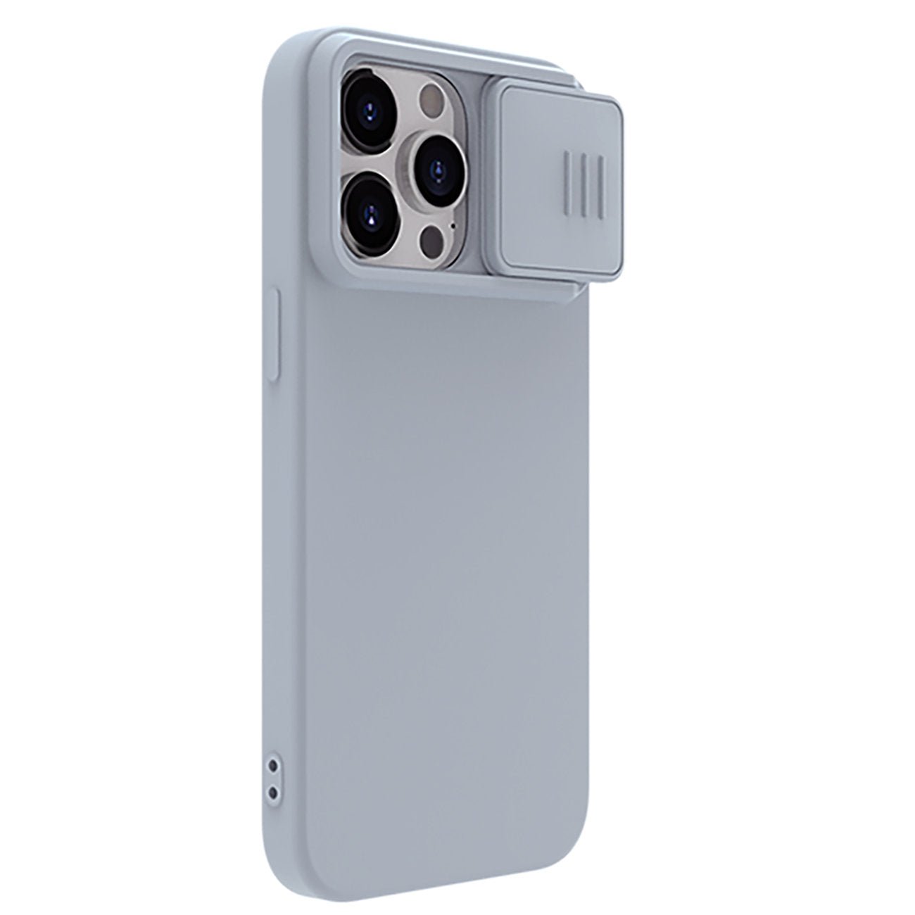Nillkin iPhone 15 Pro CamShield Silky Θήκη Σιλικόνης με Κάλυμμα για την Κάμερα - Grey
