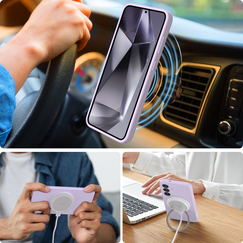 Tech - Protect Samsung Galaxy S25 Plus Liquid Silicone - MagSafe Θήκη Σιλικόνης TPU - Mauve