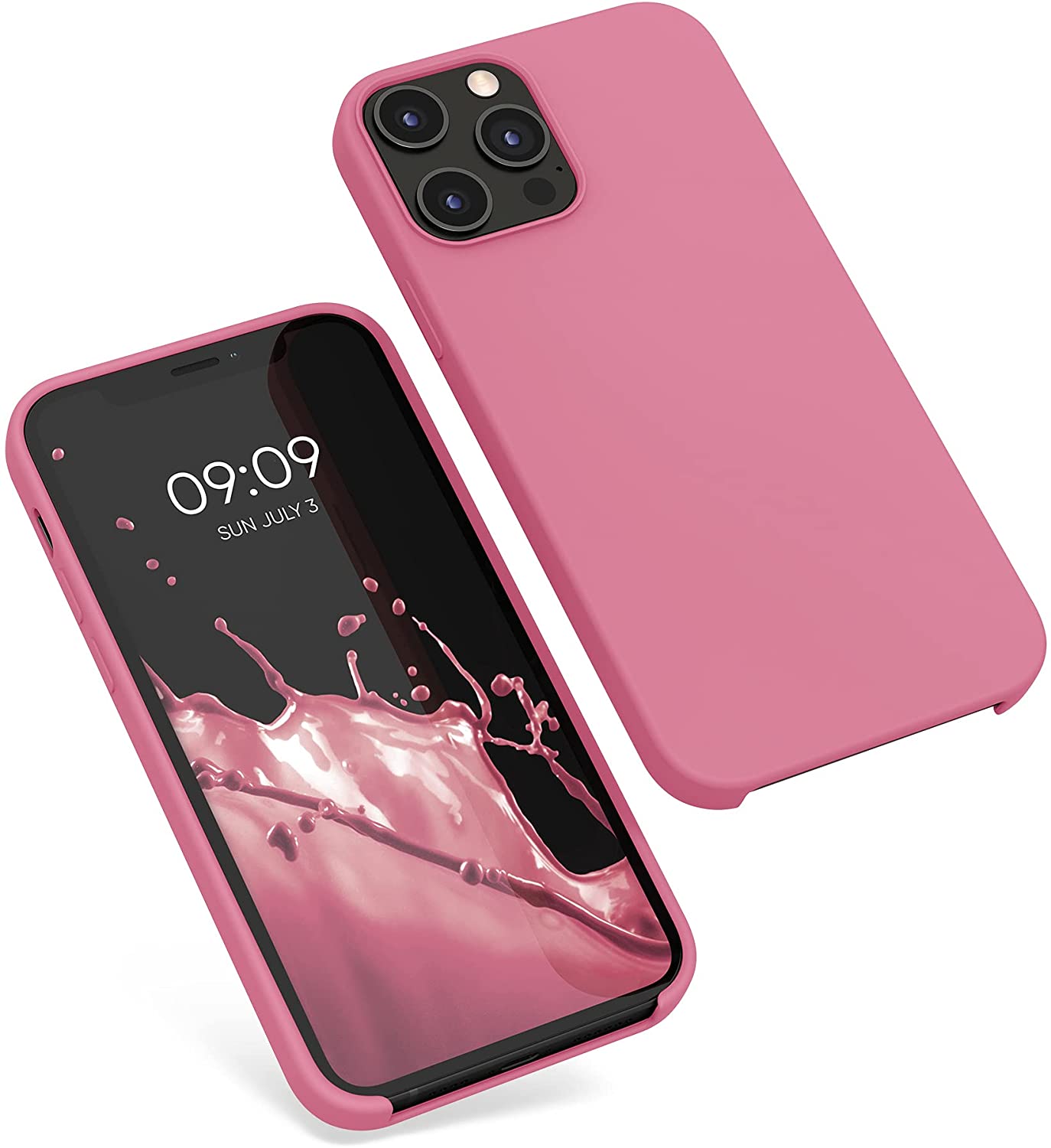 KW iPhone 12 Pro Max Θήκη Σιλικόνης Rubber TPU - Bubblegum Pink - 52644.212