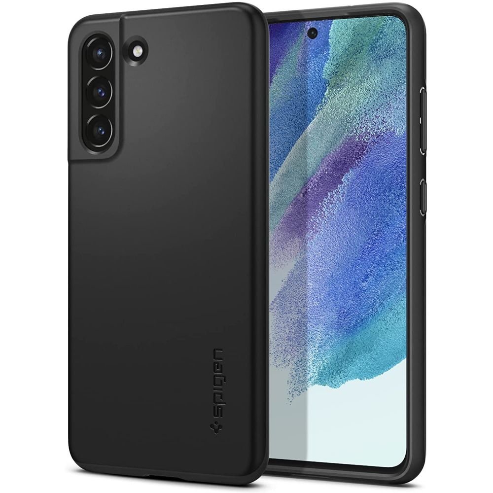 Spigen Samsung Galaxy S21 FE Thin Fit Σκληρή Θήκη - Black