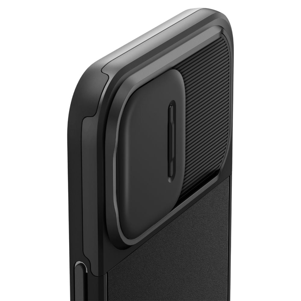 Spigen iPhone 14 Pro Max Optik Armor Mag Θήκη Σιλικόνης με Κάλυμμα για την Κάμερα και MagSafe - Black