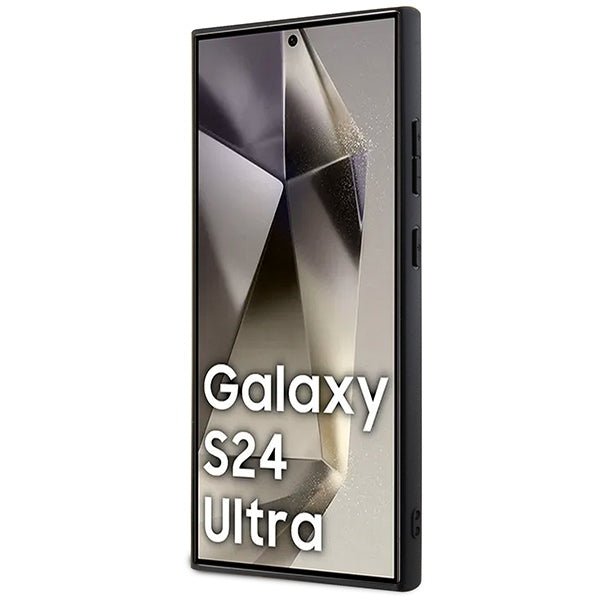 Guess Samsung Galaxy S24 Ultra - 4G Big Metal Logo Θήκη με Επένδυση Συνθετικού Δέρματος - Blue - GUHCS24L4GMGBL