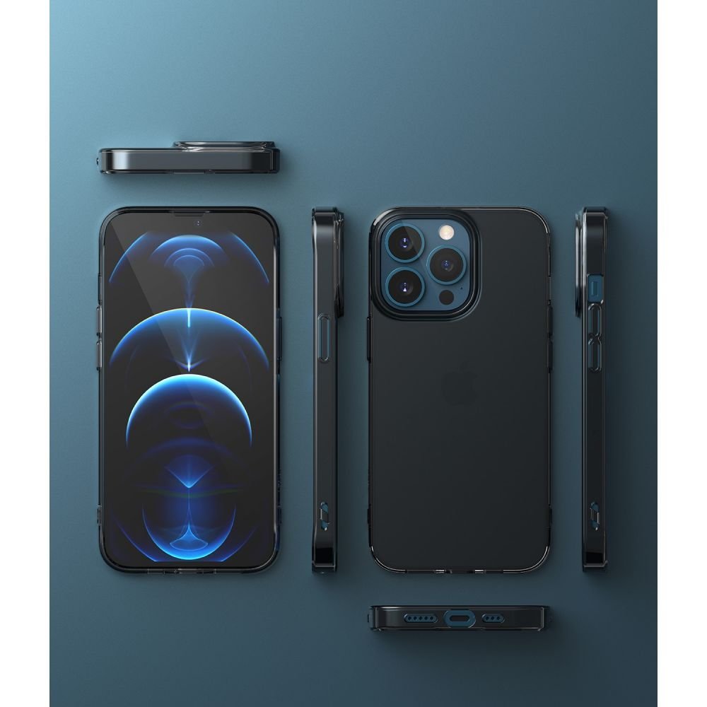 Ringke iPhone 13 Pro Air Ultra - Thin TPU Case Λεπτή Θήκη Σιλικόνης - Smoke Black / Διάφανη