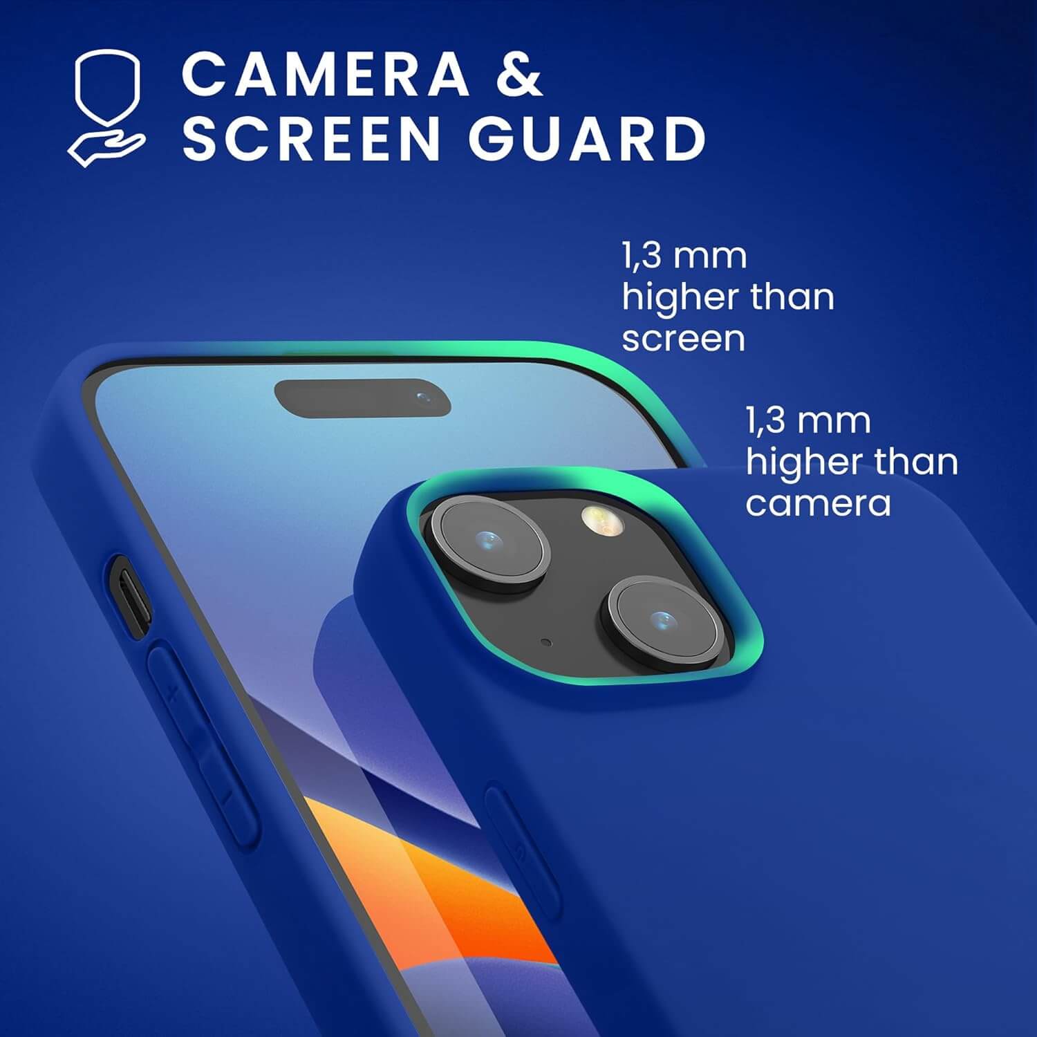 KW iPhone 15 Plus Λεπτή Θήκη Σιλικόνης TPU - Baltic Blue - 61958.134