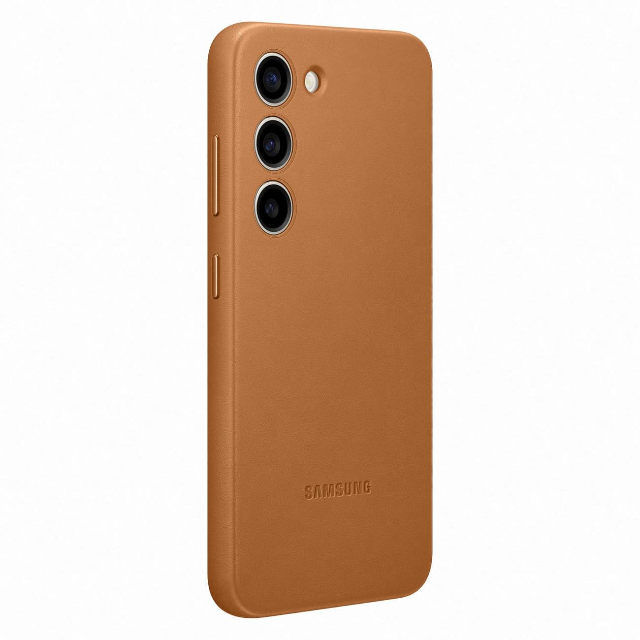 Samsung Genuine Leather Cover Samsung Galaxy S23 Θήκη από Γνήσιο Δέρμα - Camel - EF - VS911LAEGWW