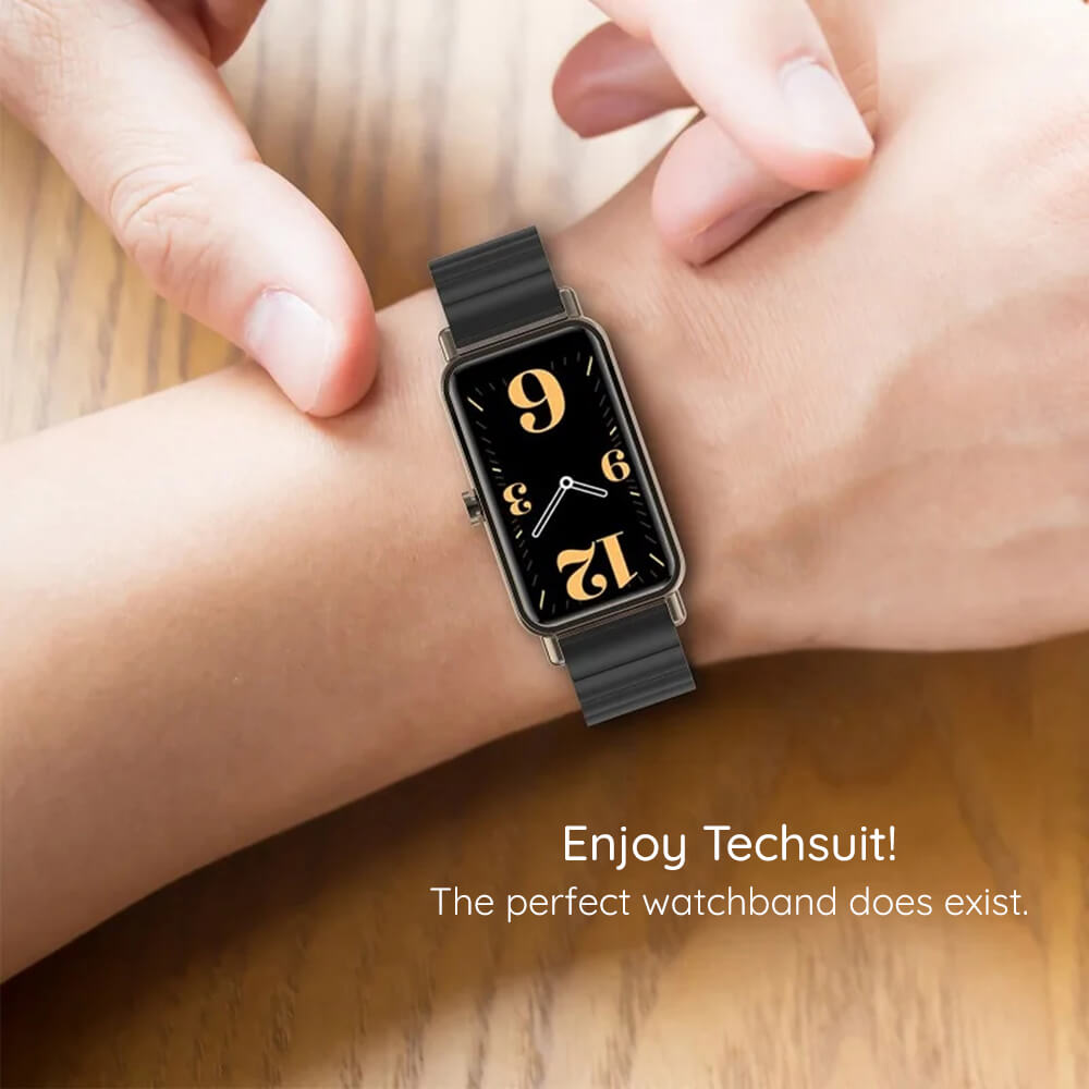 Techsuit Λουράκι Apple Watch 4/5/6/7/8/9/10/11 - SE (1/2/3) - Ultra (1/2/3) - 42/44/45/49mm Watchband W012 Μπρασελέ από Ανοξείδωτο Ατσάλι - Black
