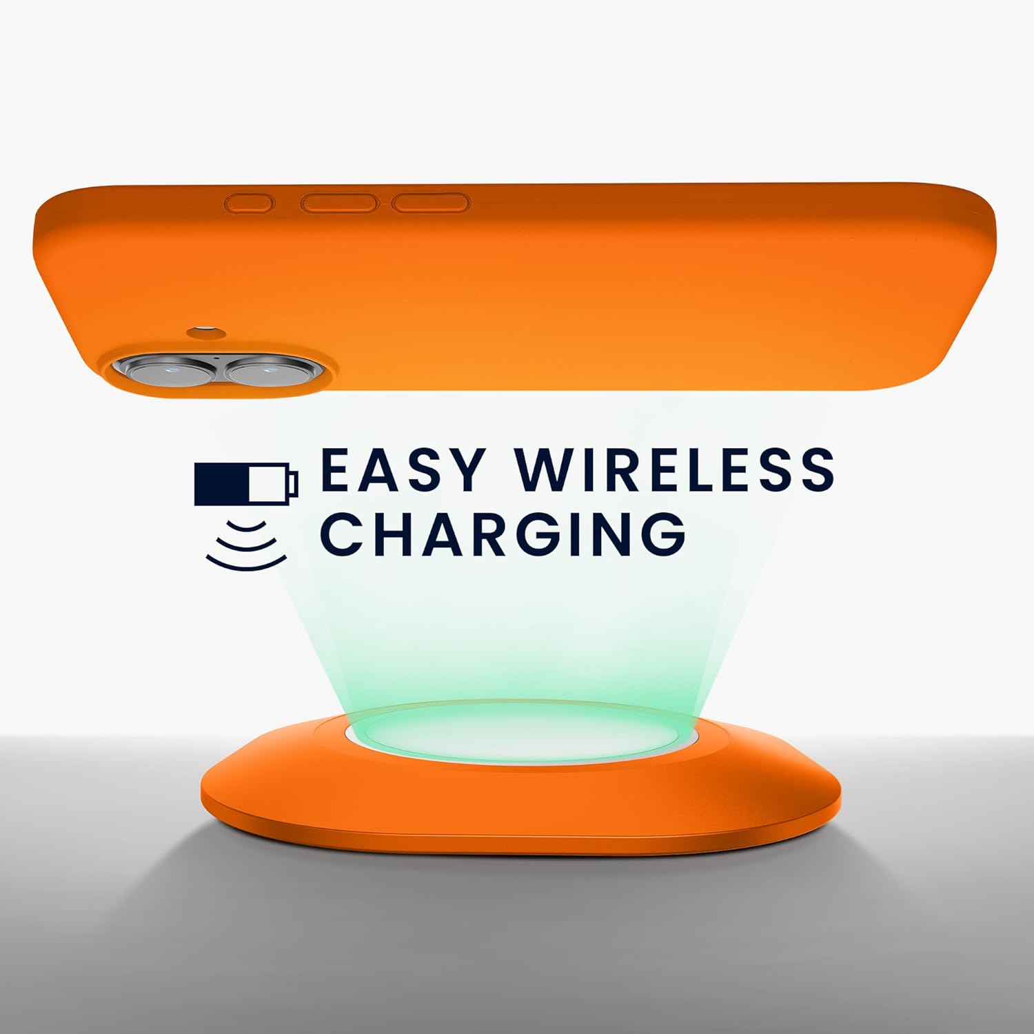 KW iPhone 16 Plus Θήκη Σιλικόνης Rubberized TPU - Fruity Orange