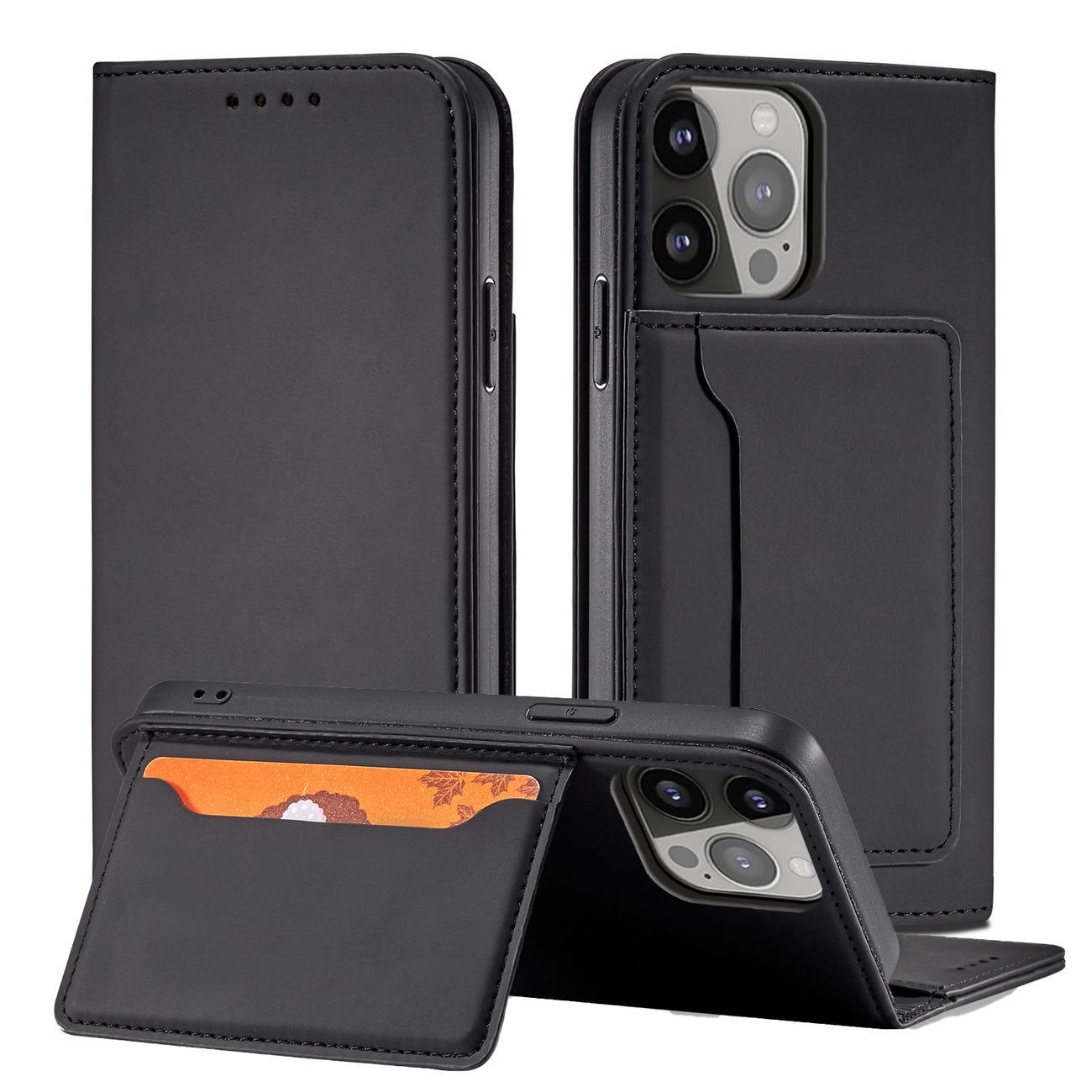 OEM Samsung Galaxy S22 Ultra Magnet Card Wallet Case Θήκη Πορτοφόλι Stand - Black