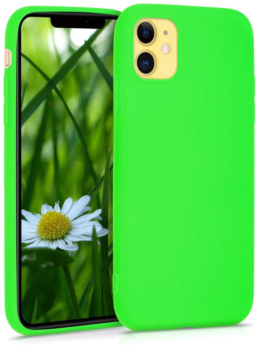 KW iPhone 11 Θήκη Σιλικόνης TPU - Neon Green - 49783.44