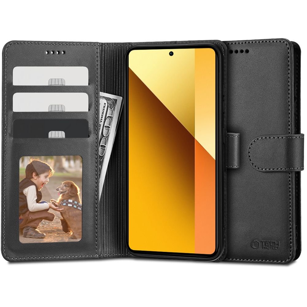 Tech - Protect Xiaomi Redmi Note 13 5G Θήκη Πορτοφόλι Stand από Δερματίνη - Black