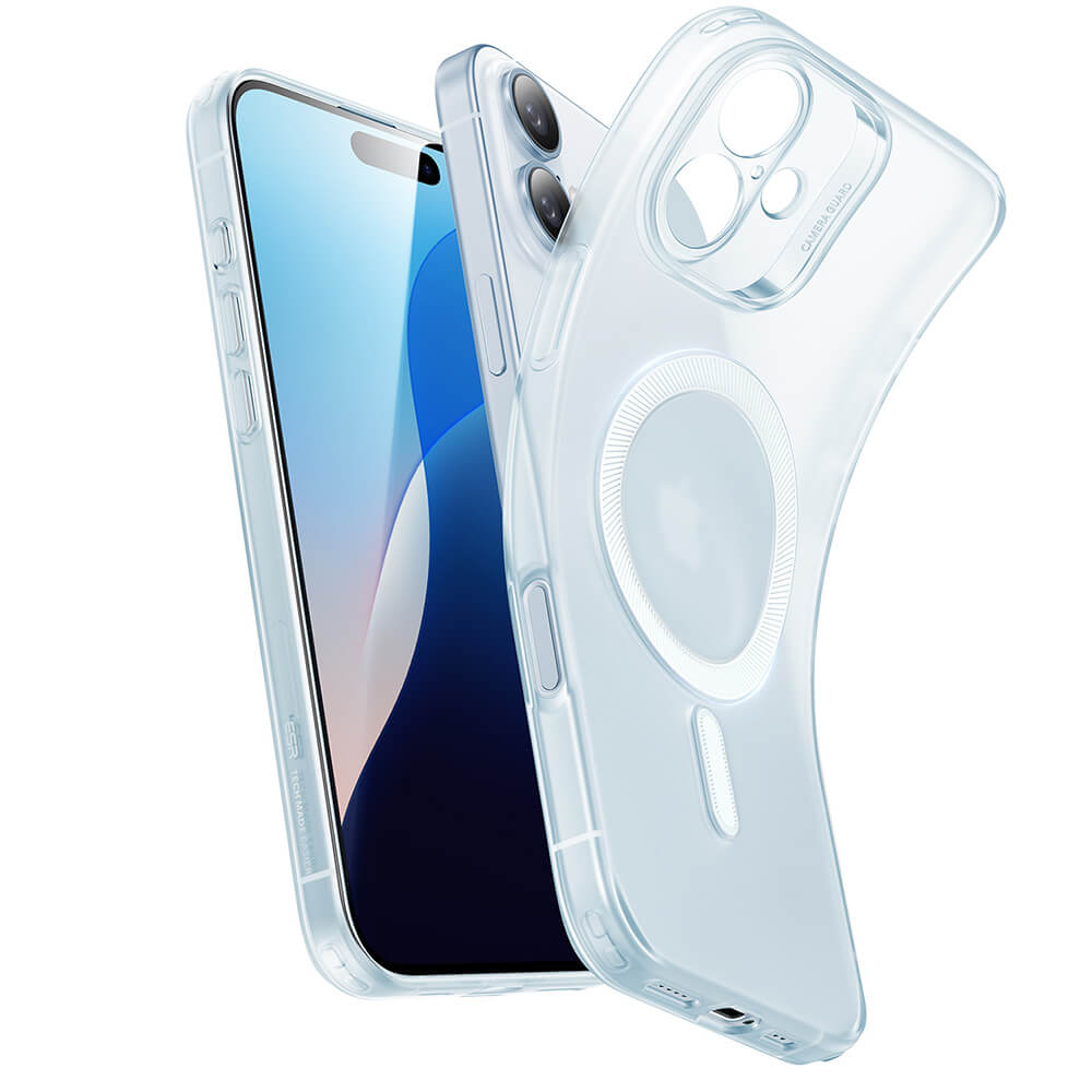 ESR iPhone 16 Zero HaloLock Λεπτή Θήκη Σιλικόνης με MagSafe - Frosted Blue